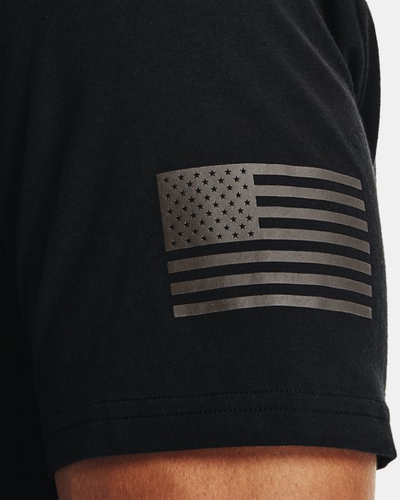 Men's UA Freedom Flag Camo T-Shirt, Black, pdpMainDesktop image number 3